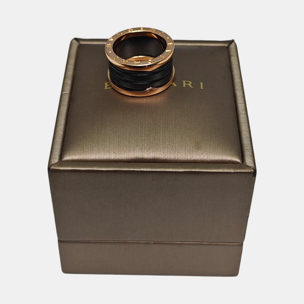 B.ZERO1 18k Rose Gold Ring EU 52