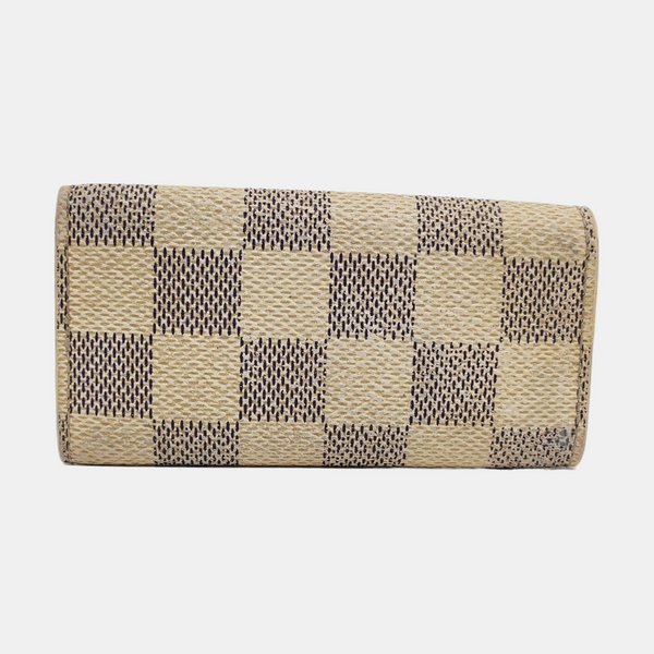 Damier Azur Coated Canvas Key Pouch White