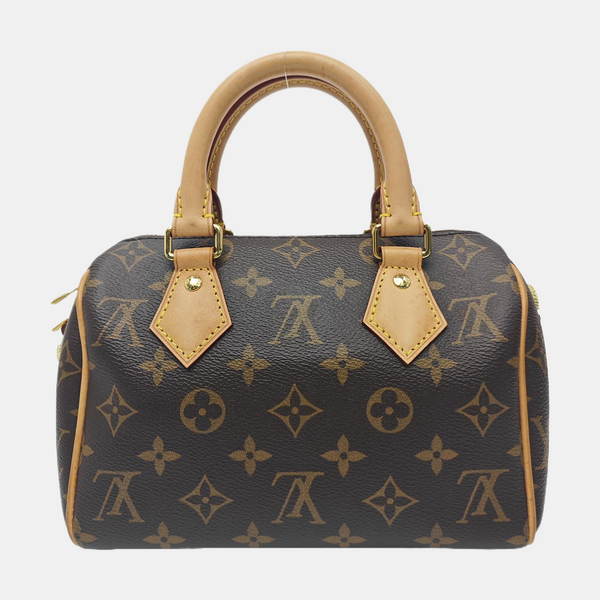 SPEEDY 20 Monogram Coated Canvas Brown