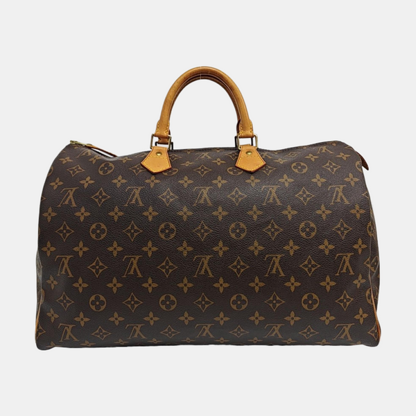 SPEEDY 40 Monogram Coated Canvas Brown