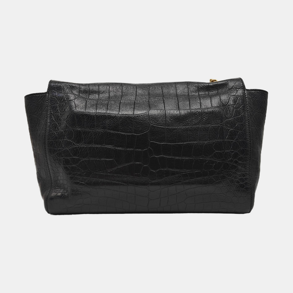 Calfskin Shoulder Bag Black