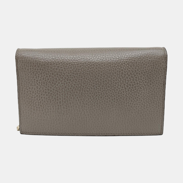 GG Marmont Super Mini Calfskin Gray