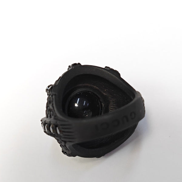 Metal Black Ring EU 56