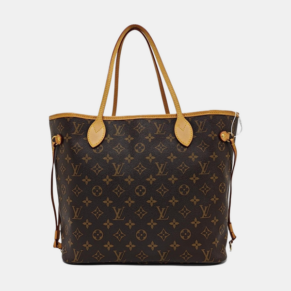 NEVERFULL MM Monogram Coated Canvas Brown
