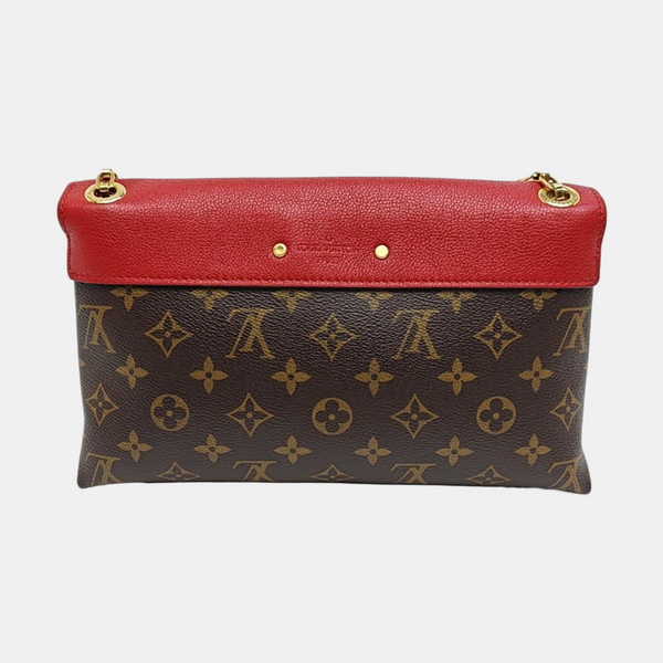 PALLAS Monogram Coated Canvas Brown