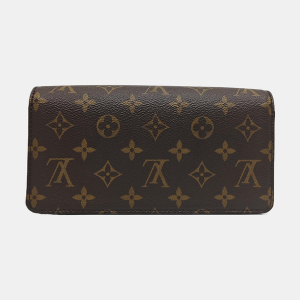 Lily Monogram Coated Canvas Brown
