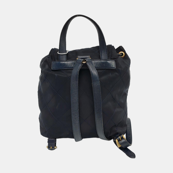Vela Quilted Nylon Blue