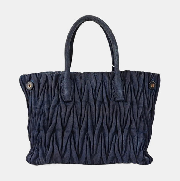 Avenue Quilted Denim Blue