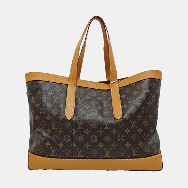 CABAS VOYAGE PM Monogram Coated Canvas Brown