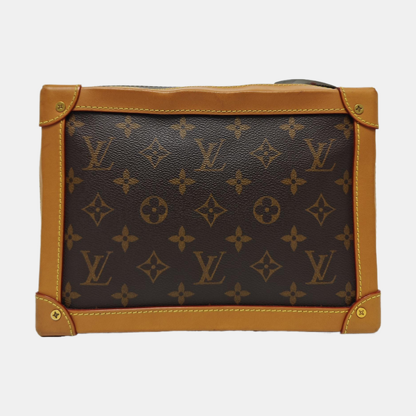 SOFT TRUNK Monogram Coated Canvas Brown