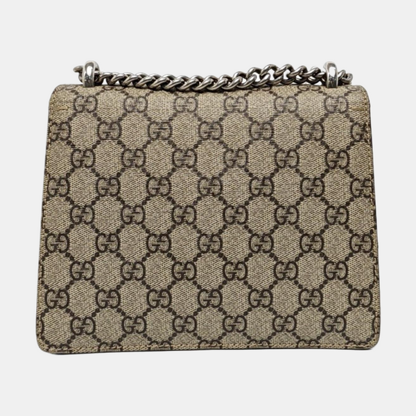 Dionysus Mini Monogram Coated Canvas Beige