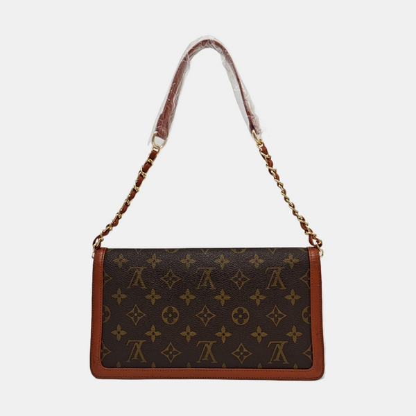 DAME Monogram Coated Canvas Brown