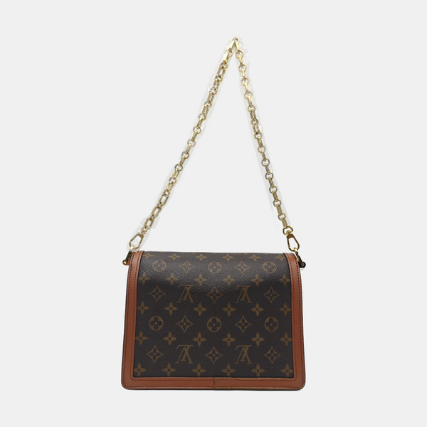 DAUPHINE MM Monogram Coated Canvas Brown
