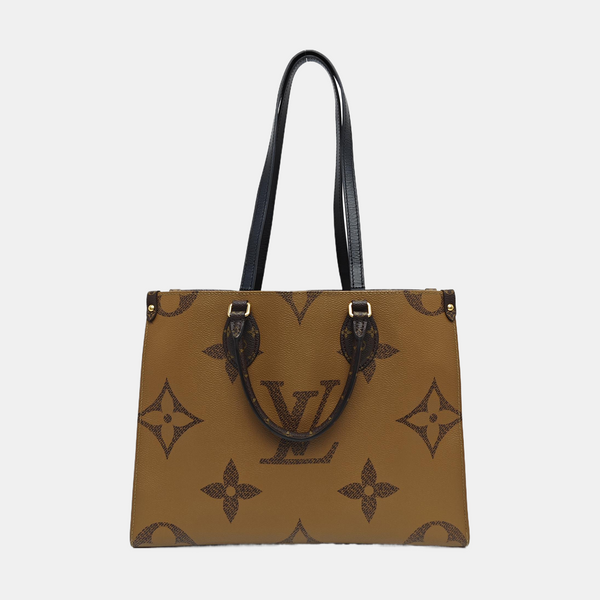 ONTHEGO MM Monogram Coated Canvas Brown