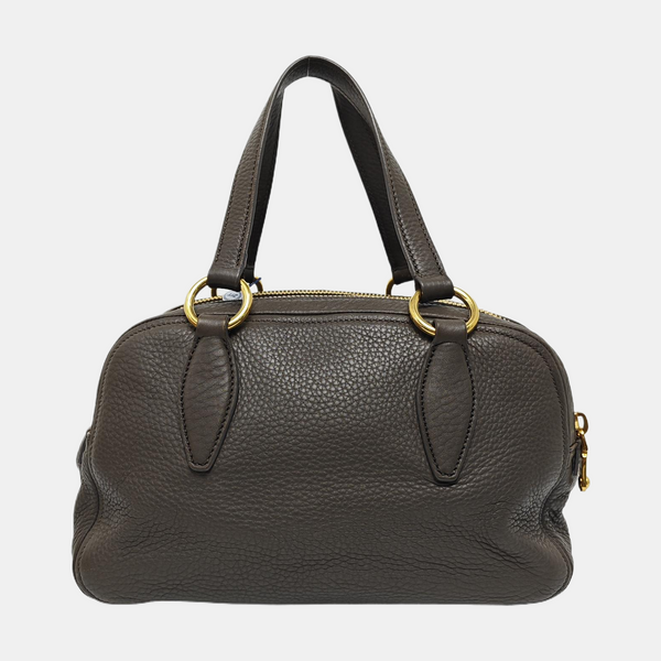 Calfskin Shoulder Bag Gray