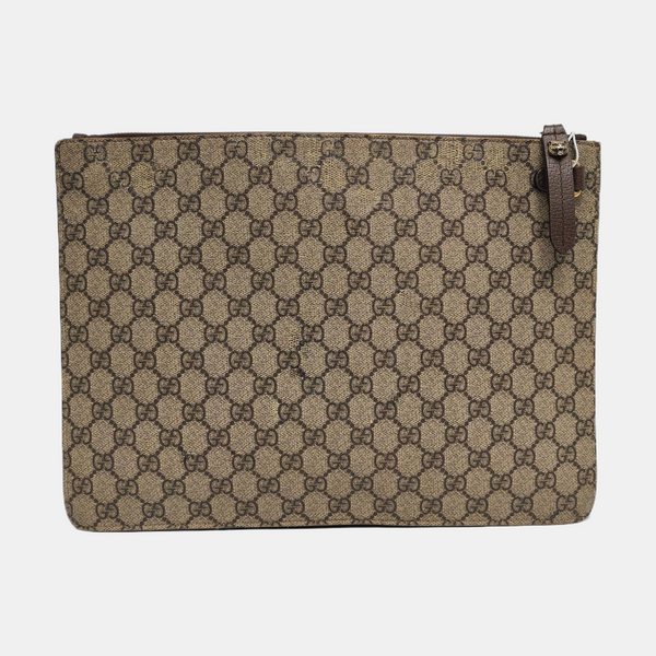 GG Supreme Monogram Coated Canvas Brown