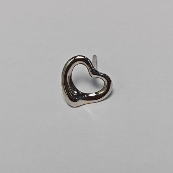 Elsa Peretti Platinum 950 Silver Stud Earrings