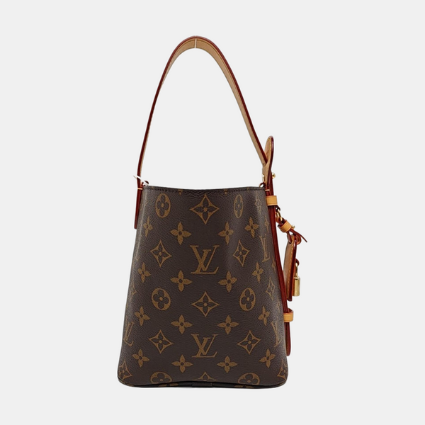 ALL IN BB Monogram Coated Canvas Brown