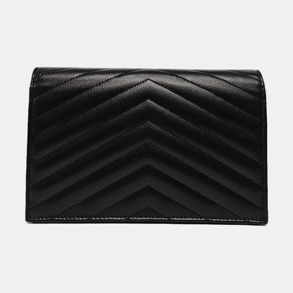 MONOGRAM WOC Chevron Calfskin Black