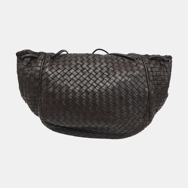 Lambskin Shoulder Bag Brown