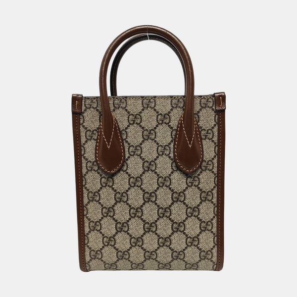 Retro Mini Monogram Coated Canvas Beige