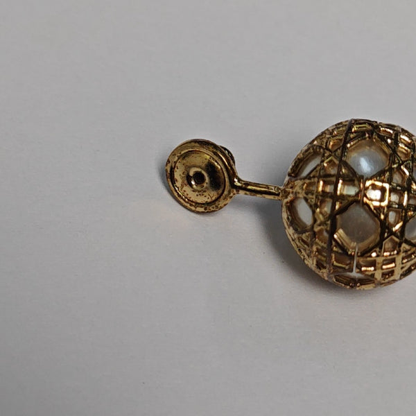 Clair D Lune Metal Gold Stud Earrings