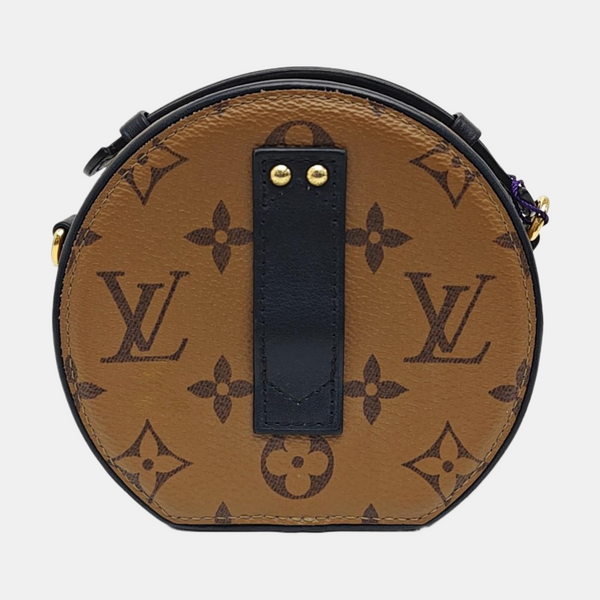 BOITE CHAPEAU Mini Monogram Coated Canvas Brown