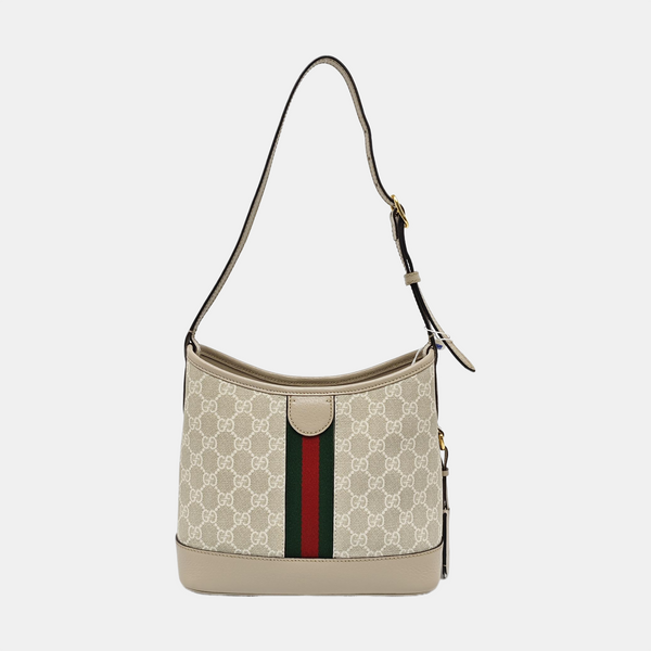 Monogram Coated Canvas Tote Bag Small Beige