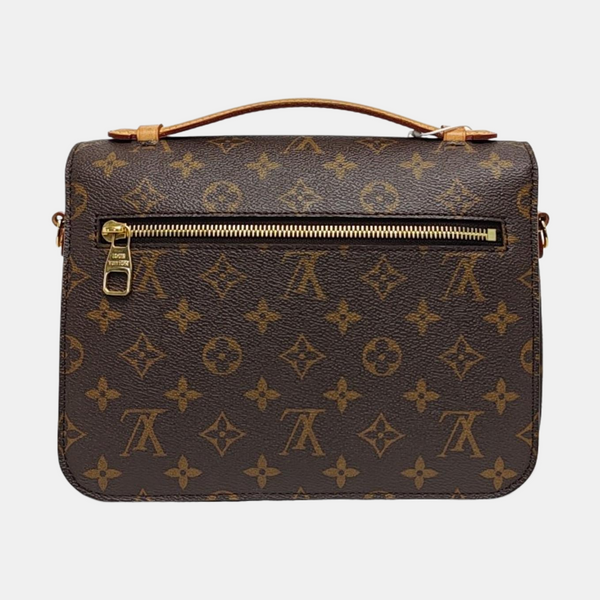 MÉTIS MM Monogram Coated Canvas Brown