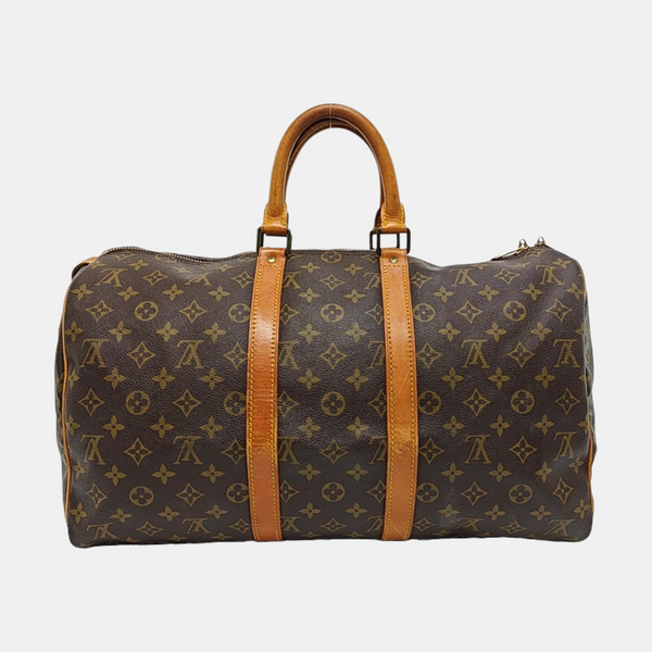 SAC SOUPLE 45 Monogram Coated Canvas Brown