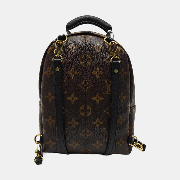 PALM SPRINGS Mini Monogram Coated Canvas Brown