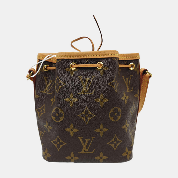 NÉONOÉ Nano Monogram Coated Canvas Brown