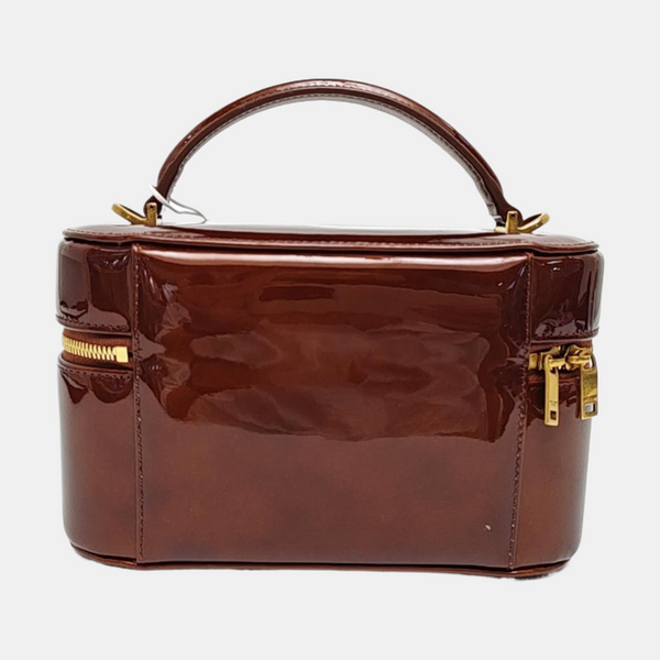 80'S VANITY Patent Leather Brown