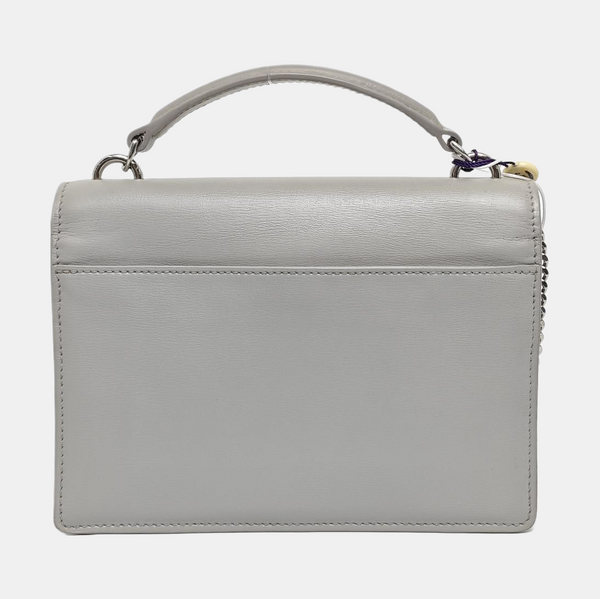 Authenticated pre-owned SUNSET Calfskin Gray - Crossbody Bag at Looply
