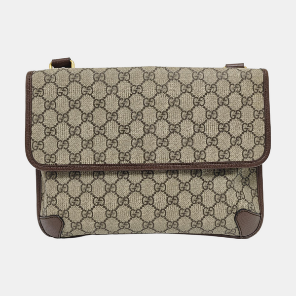 Neo Vintage Large Monogram Coated Canvas Brown