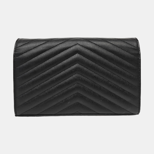 MONOGRAM Medium Chevron Calfskin Black