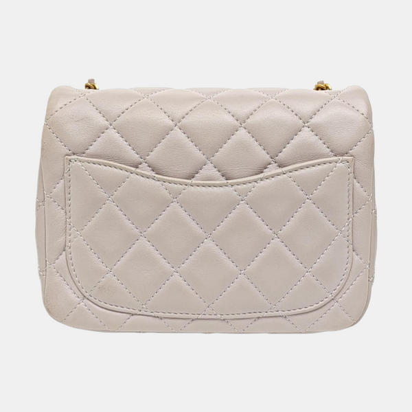 CLASSIC FLAP Mini Quilted Lambskin Purple