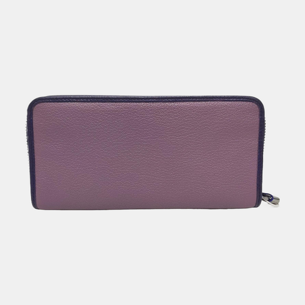 Rainbow Calfskin Purple Wallet