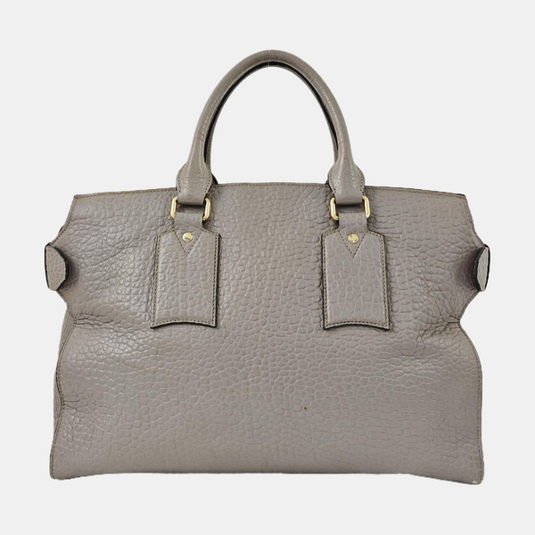 Calfskin Shoulder Bag Gray