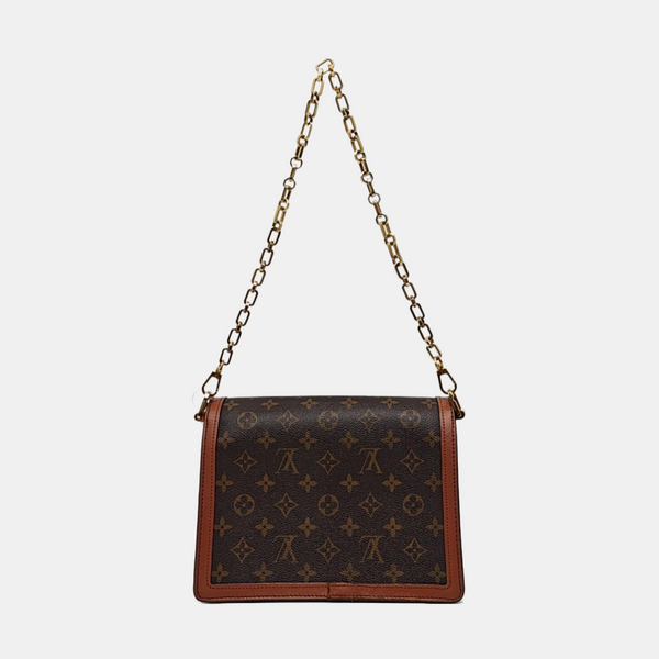 DAUPHINE MM Monogram Coated Canvas Brown