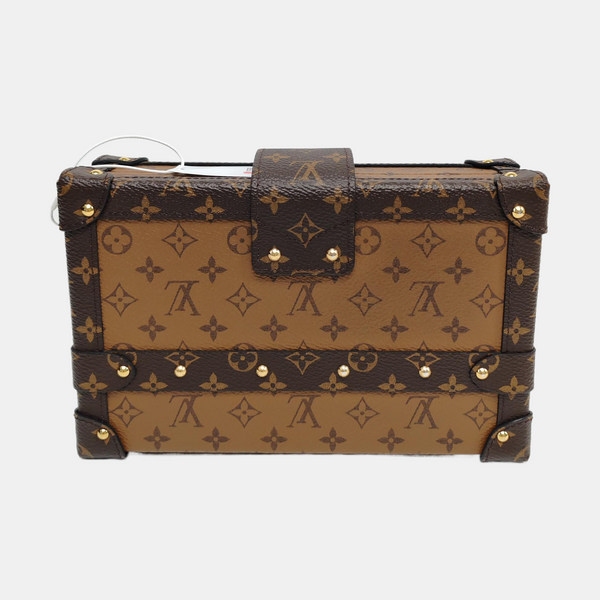PETITE MALLE Monogram Coated Canvas Brown