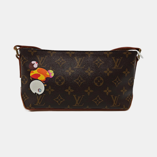 TROTTER Monogram Coated Canvas Brown