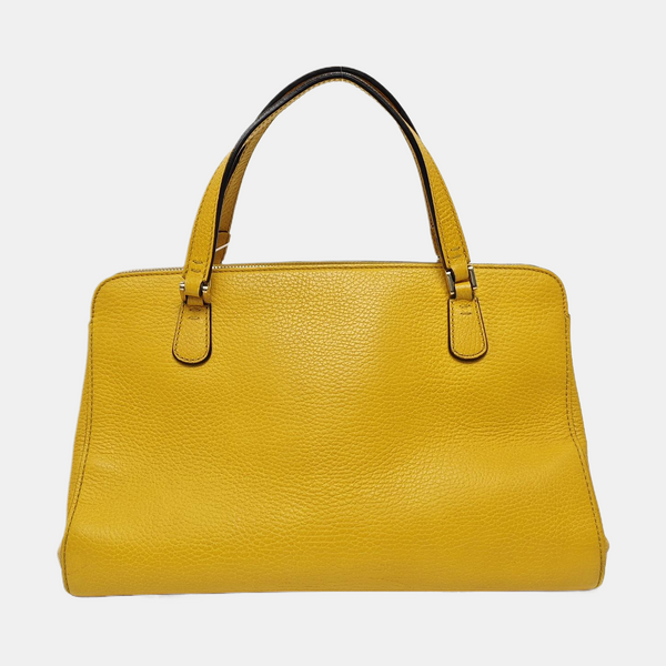 Calfskin Tote Bag Yellow