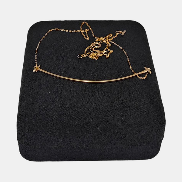 Tiffany T 18k Rose Gold Necklace
