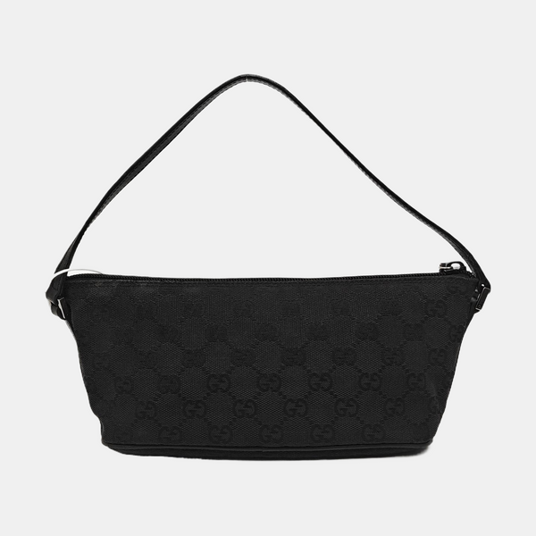 Boat Pochette Monogram Canvas Black