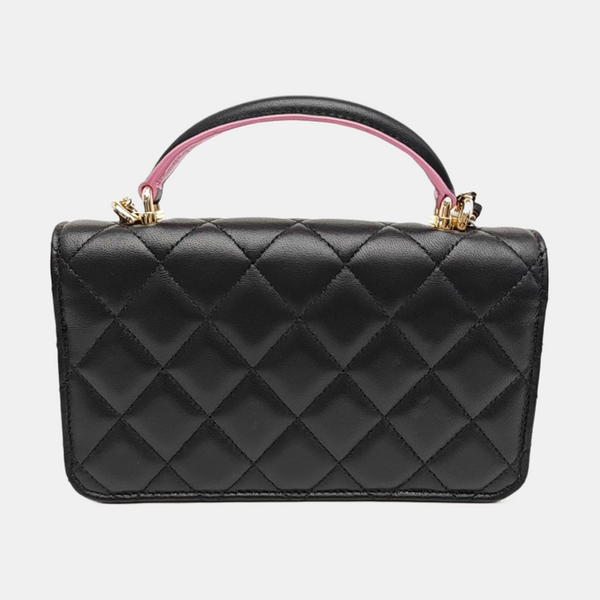 WOC Mini Quilted Lambskin Black