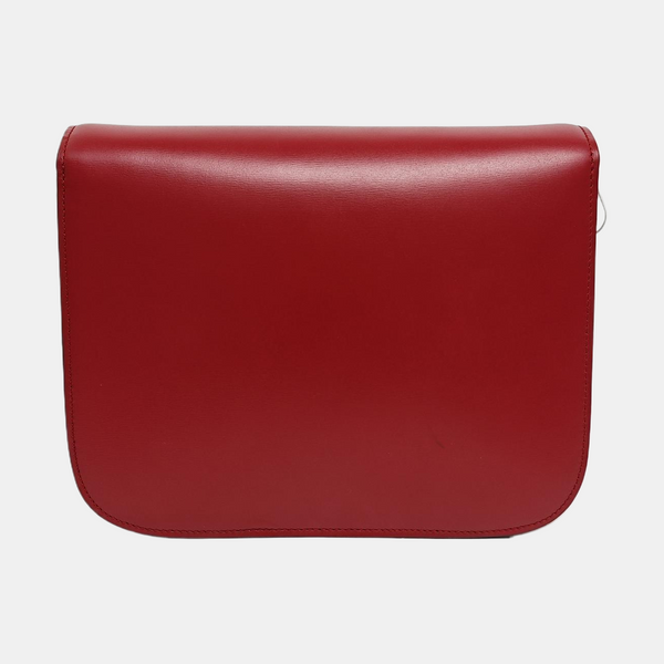 CLASSIC BOX Piel de ternera mediana Roja