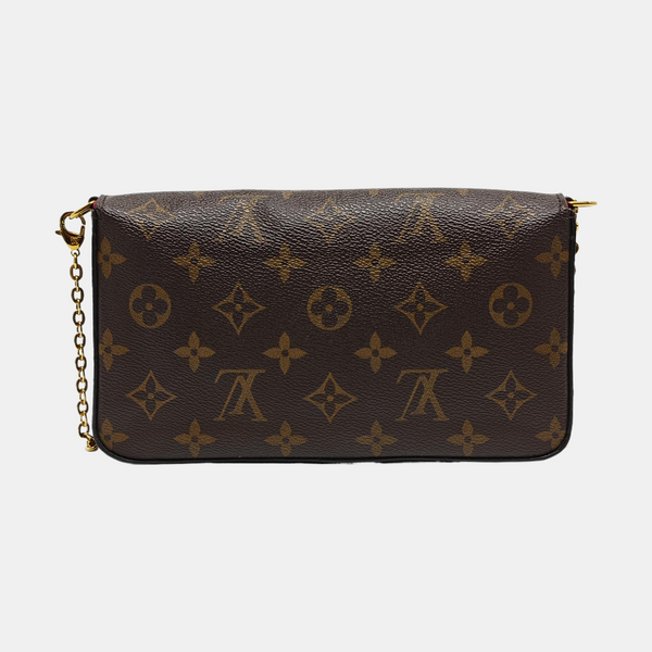 FÉLICIE Monogram Lona Revestida Marrón
