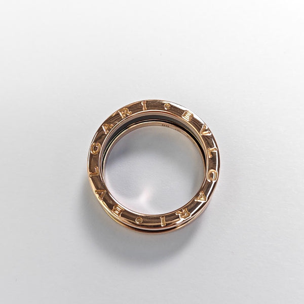 B.ZERO1 18k Rose Gold Ring EU 58