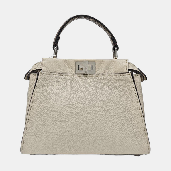 Peekaboo Mini Calfskin White
